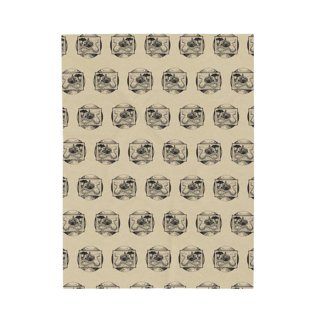 Sea Serpent Pattern Velveteen Plush Blanket