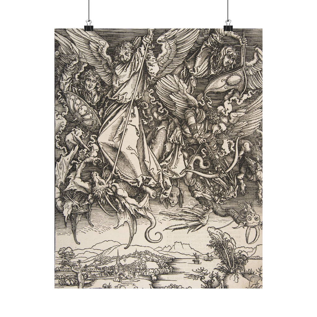 Albrecht Dürer 'Saint Michael Fighting the Dragon' Poster