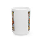 Wheel of Fortune tarot card mug, Rider-Waite-Smith design, ceramic 11oz/15oz, view 5