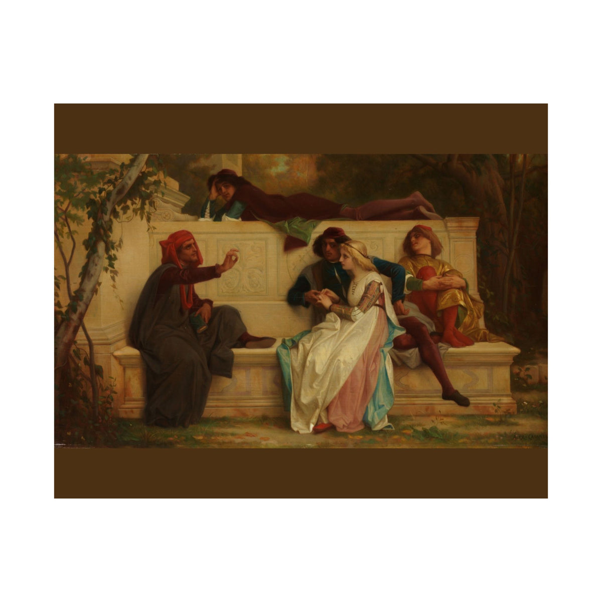 Alexandre Cabanel 'Florentine Poet' Poster