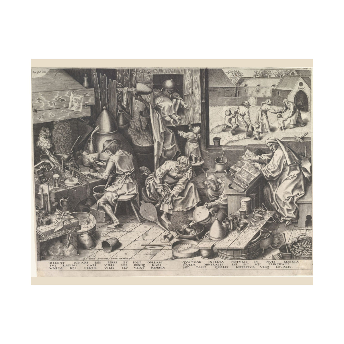 Pieter Bruegel the Elder 'The Alchemist' Poster