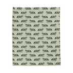 Fox Pattern Velveteen Plush Blanket