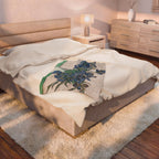Irises Velveteen Plush Blanket