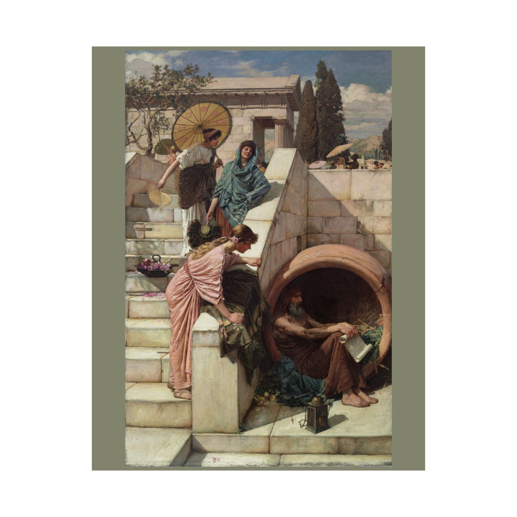 John William Waterhouse 'Diogenes' Poster