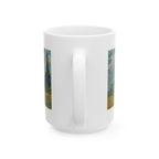 Wheat Field with Cypresses Mug