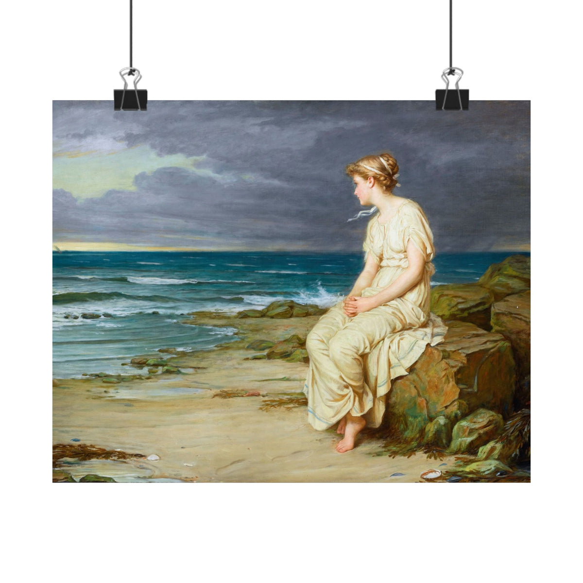 John William Waterhouse 'Miranda' (1875) Poster