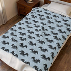 War Eagle Pattern Velveteen Plush Blanket