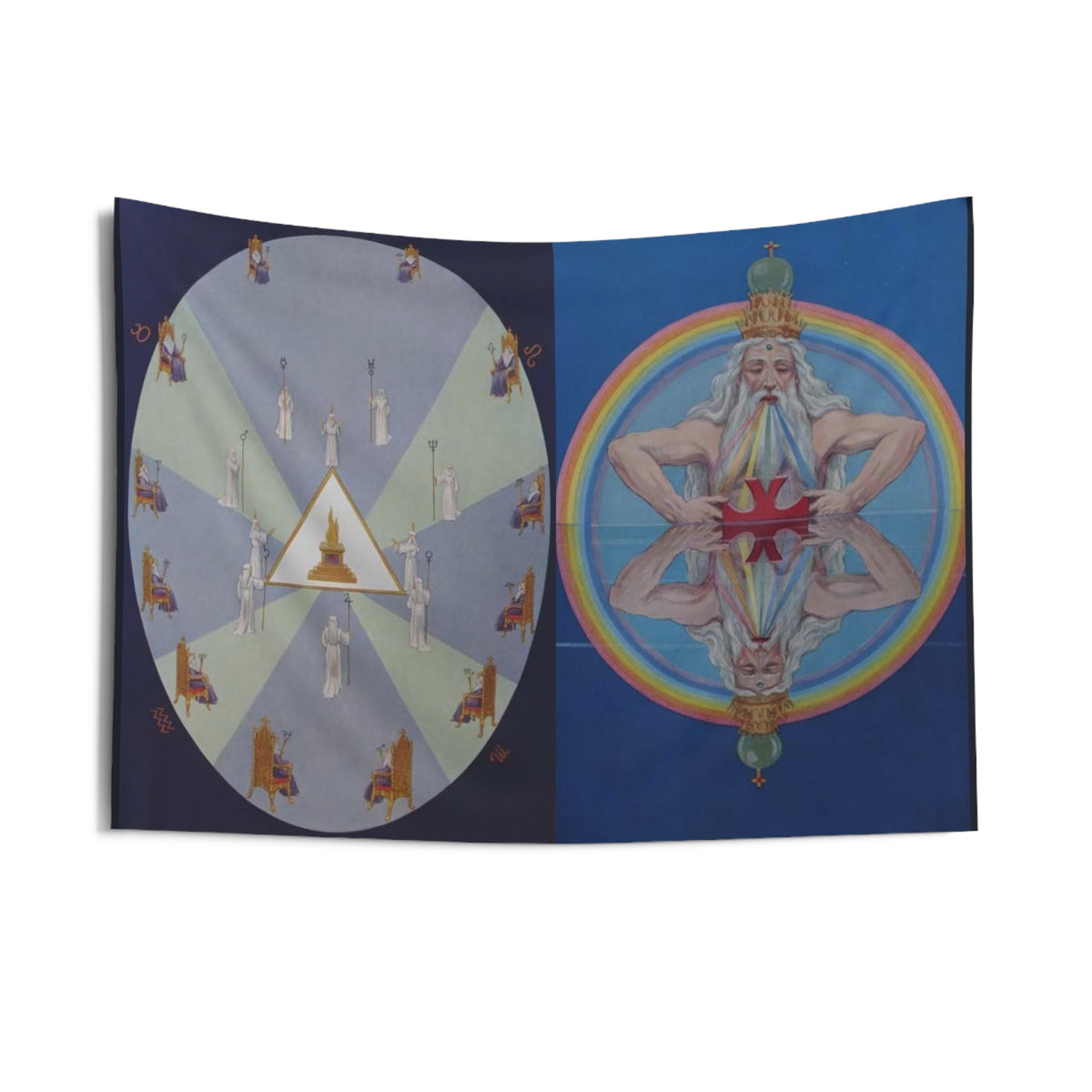 Zodiacal Egg and Microcosm Wall Tapestry: Orphic and Hermetic Diptych