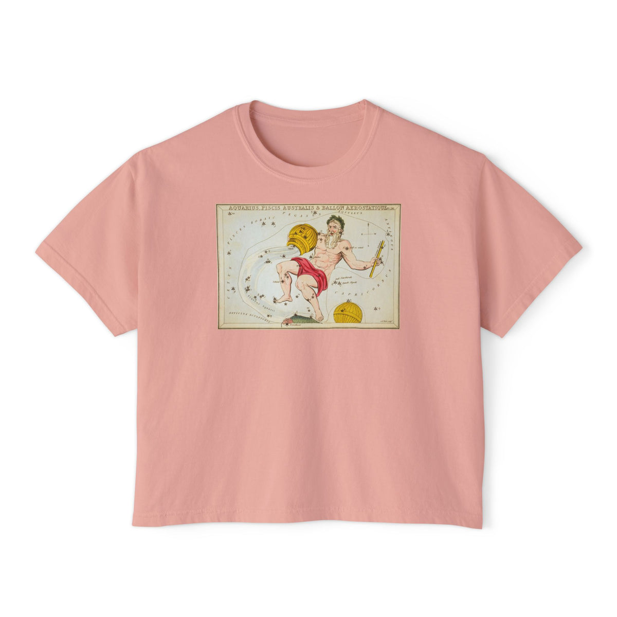 Aquarius Zodiac Boxy Tee