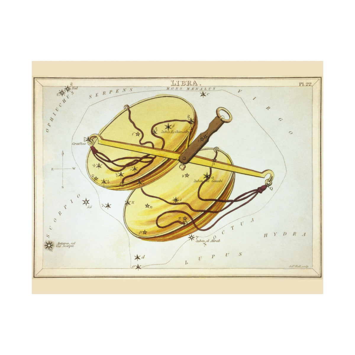 Sidney Hall 'Libra' Poster
