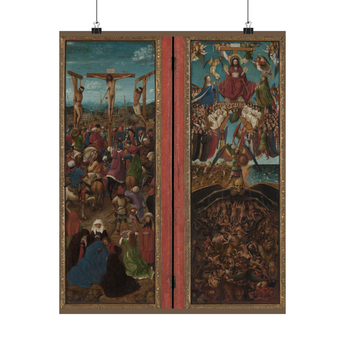 Jan van Eyck 'The Crucifixion; The Last Judgment' Poster
