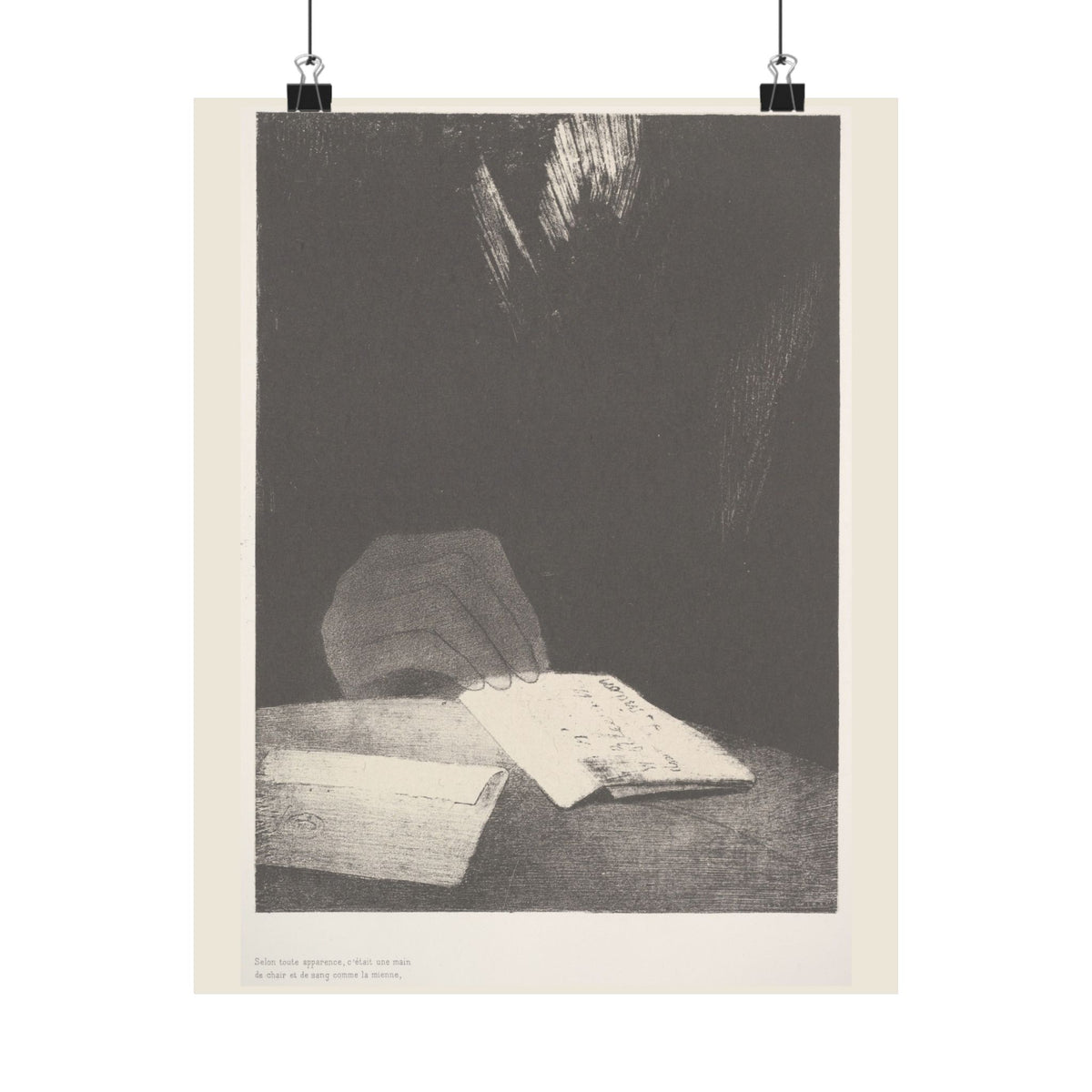 Odilon Redon 'To All Appearances, It Was a Hand of Flesh and Blood' Poster