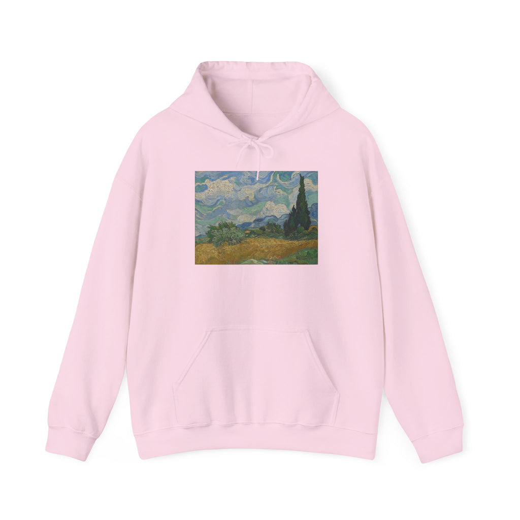 Wheat Field with Cypresses Hoodie