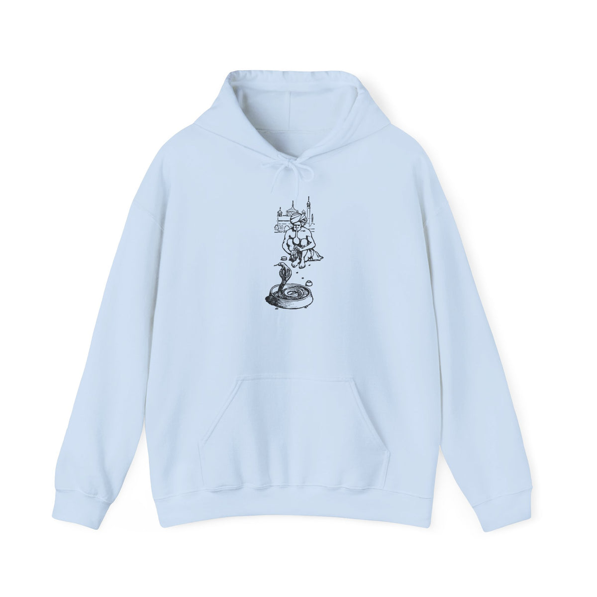 Snake Charmer Hoodie in Light Blue