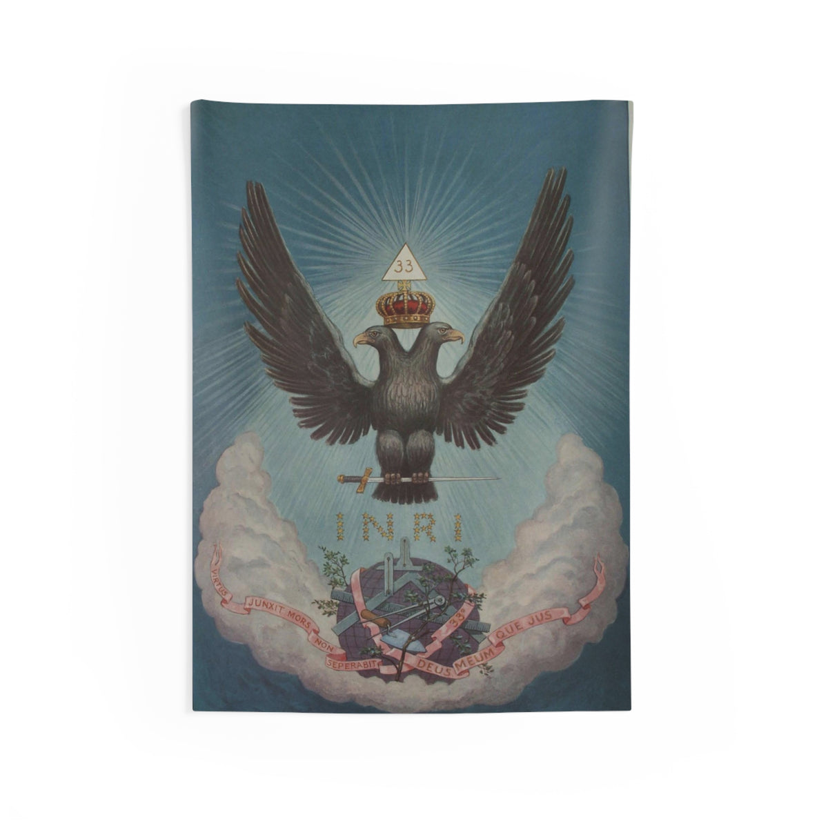 Supreme Symbol Wall Tapestry: The Double-Headed Eagle of the 33rd Degree