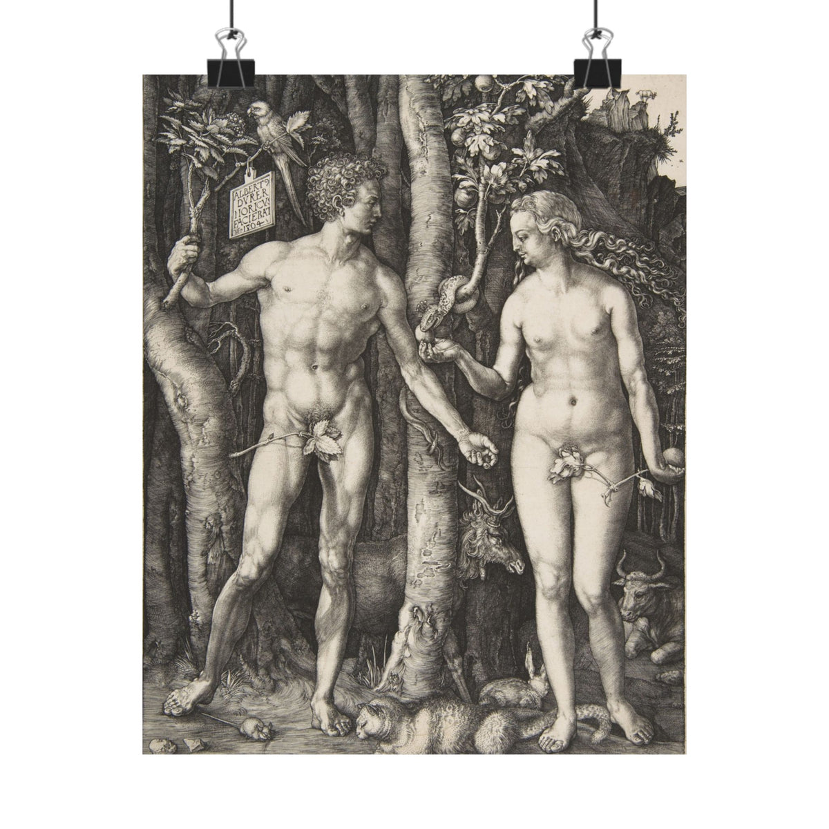 Albrecht Dürer 'Adam and Eve' Poster