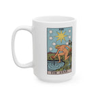 The Star tarot card mug, Rider-Waite-Smith design, ceramic 11oz/15oz, view 4