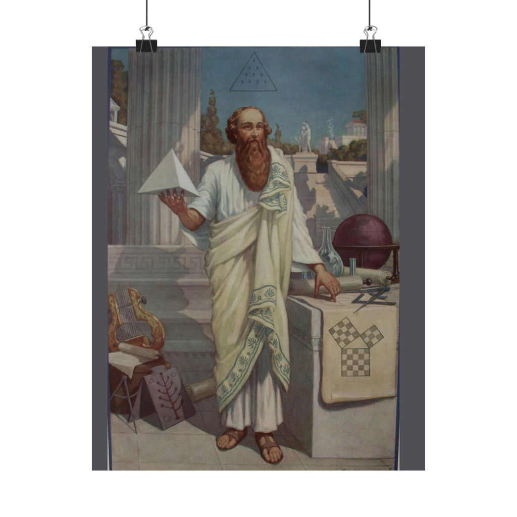 J. Augustus Knapp 'Pythagoras' Poster