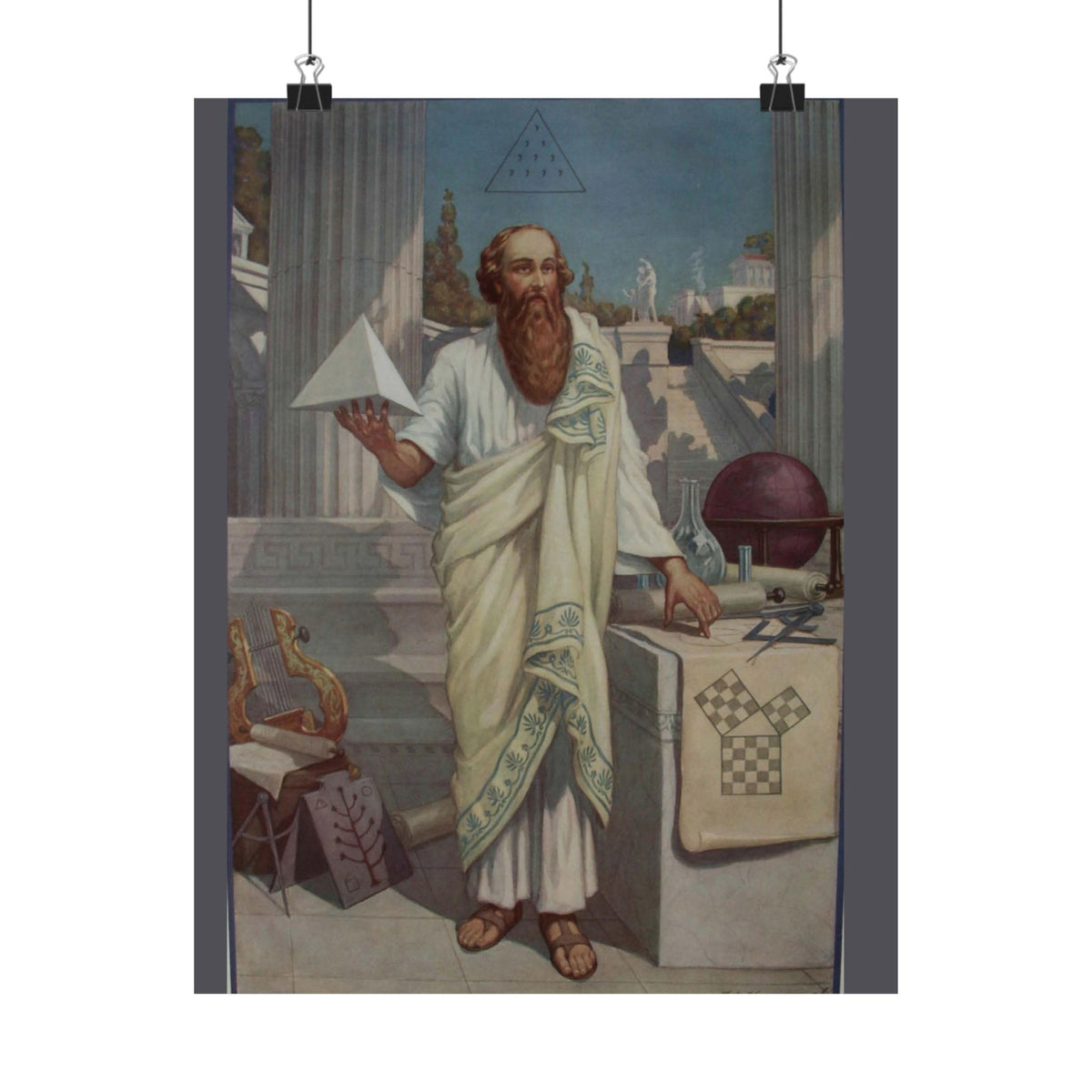 J. Augustus Knapp 'Pythagoras' Poster