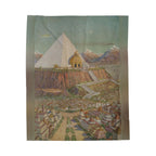 The Atlantean Temple Velveteen Plush Blanket