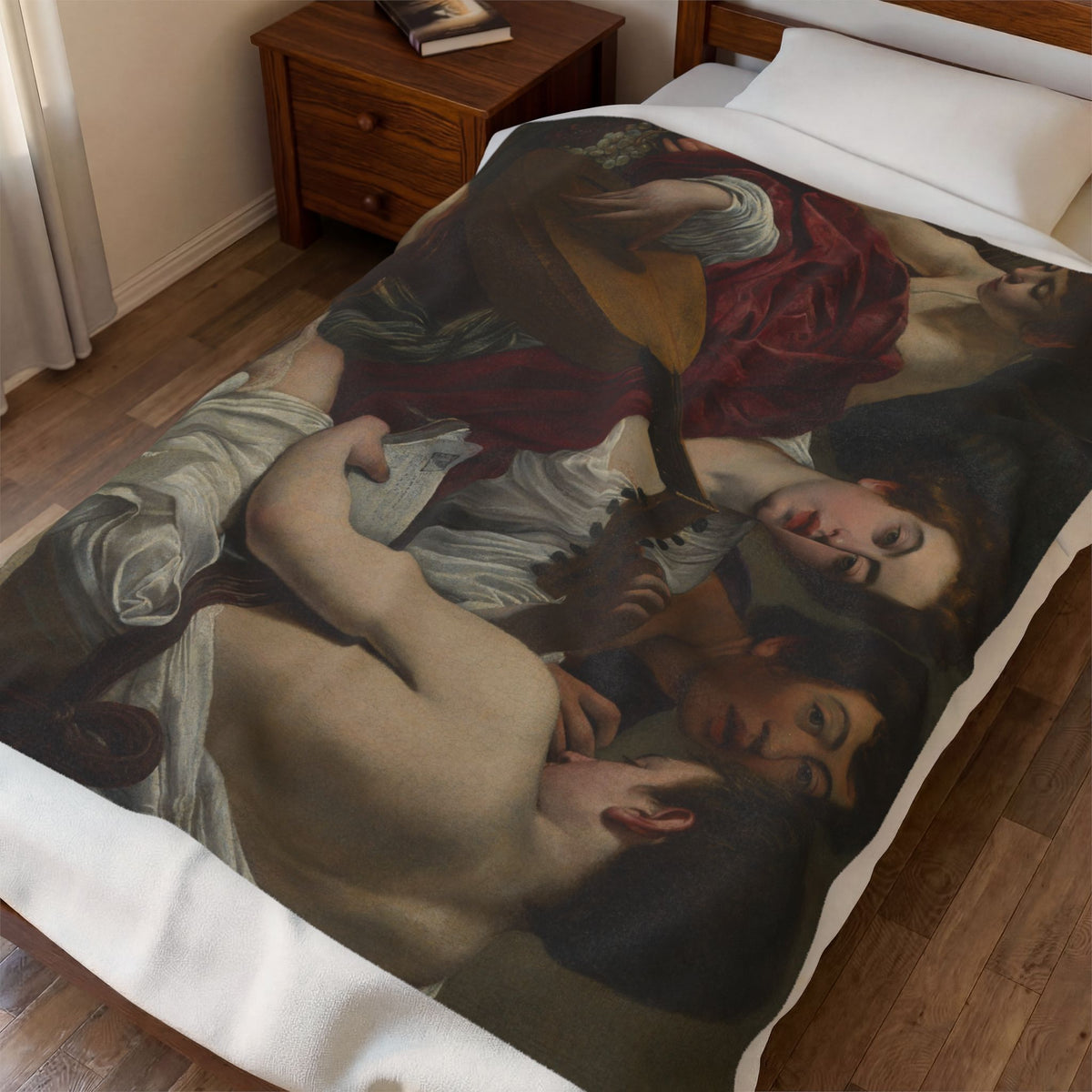 The Musicians Velveteen Plush Blanket