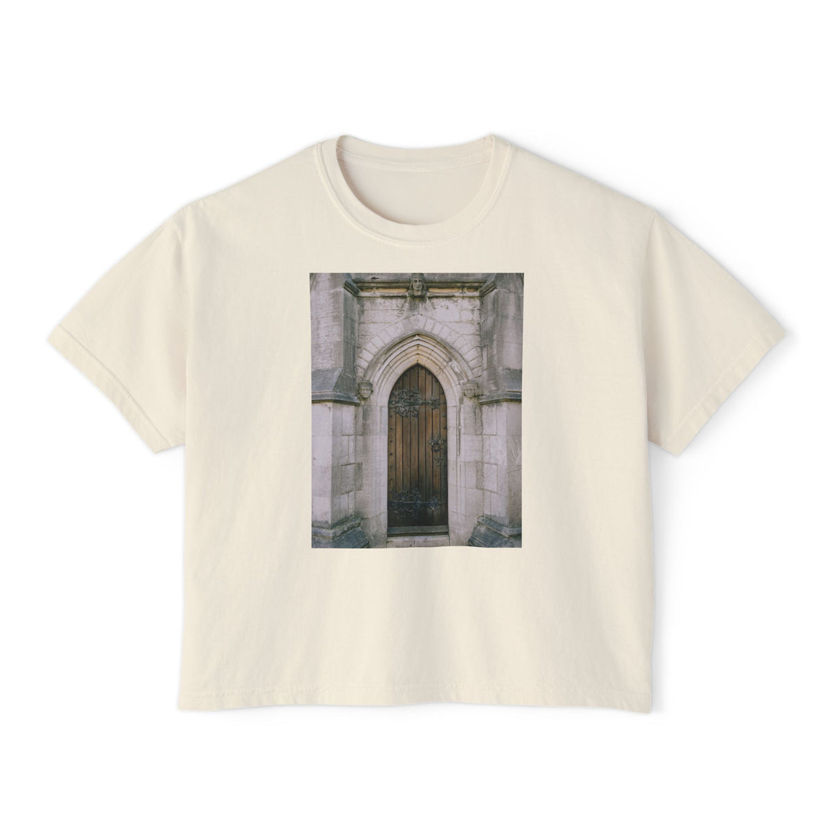 The Door Boxy Tee in Ivory