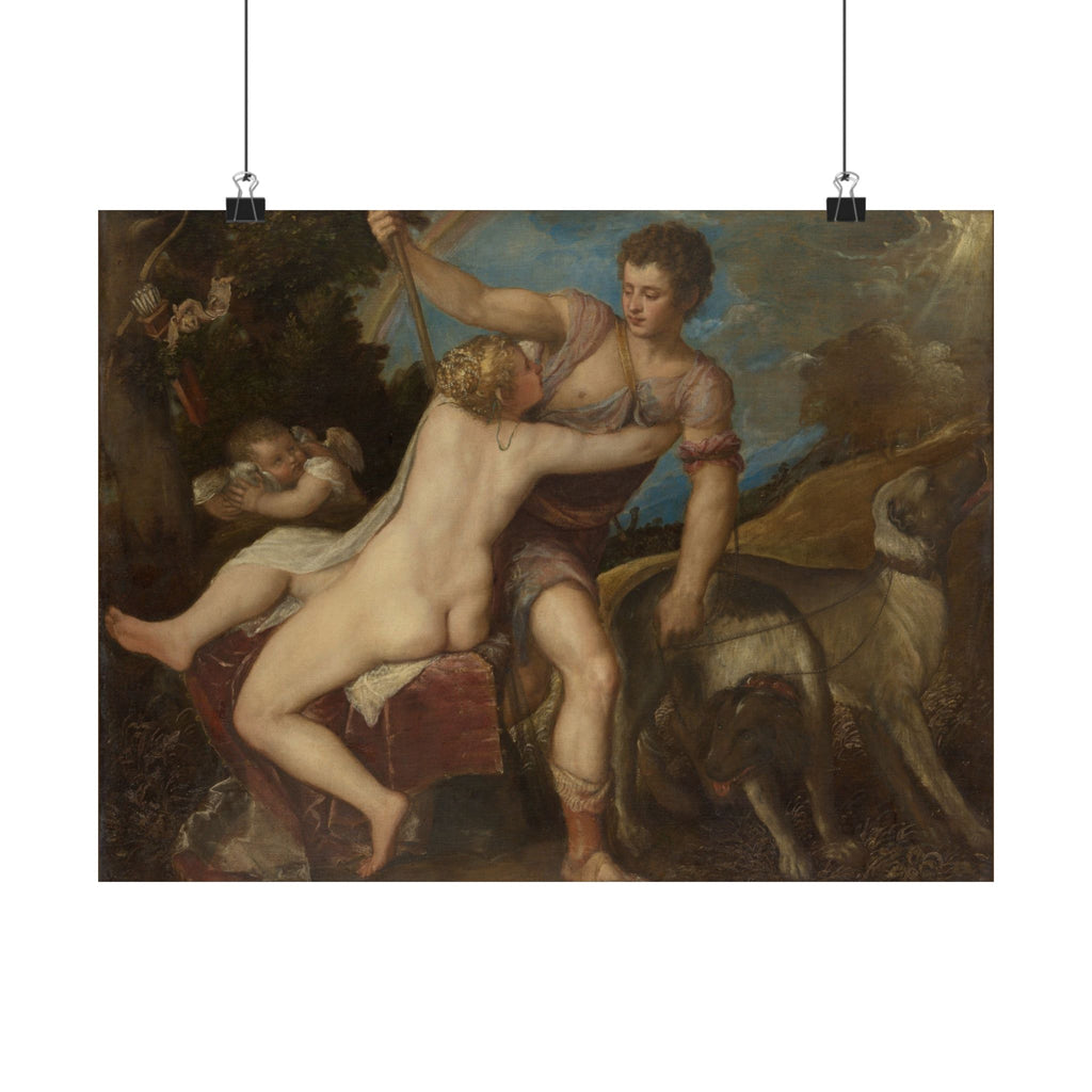 Titian 'Venus and Adonis' Poster