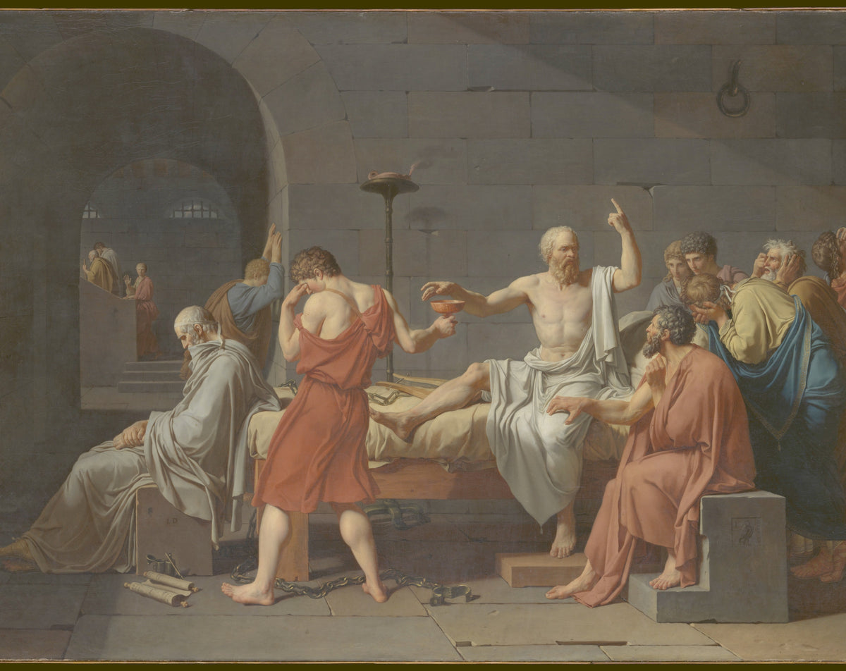The Death of Socrates original artwork