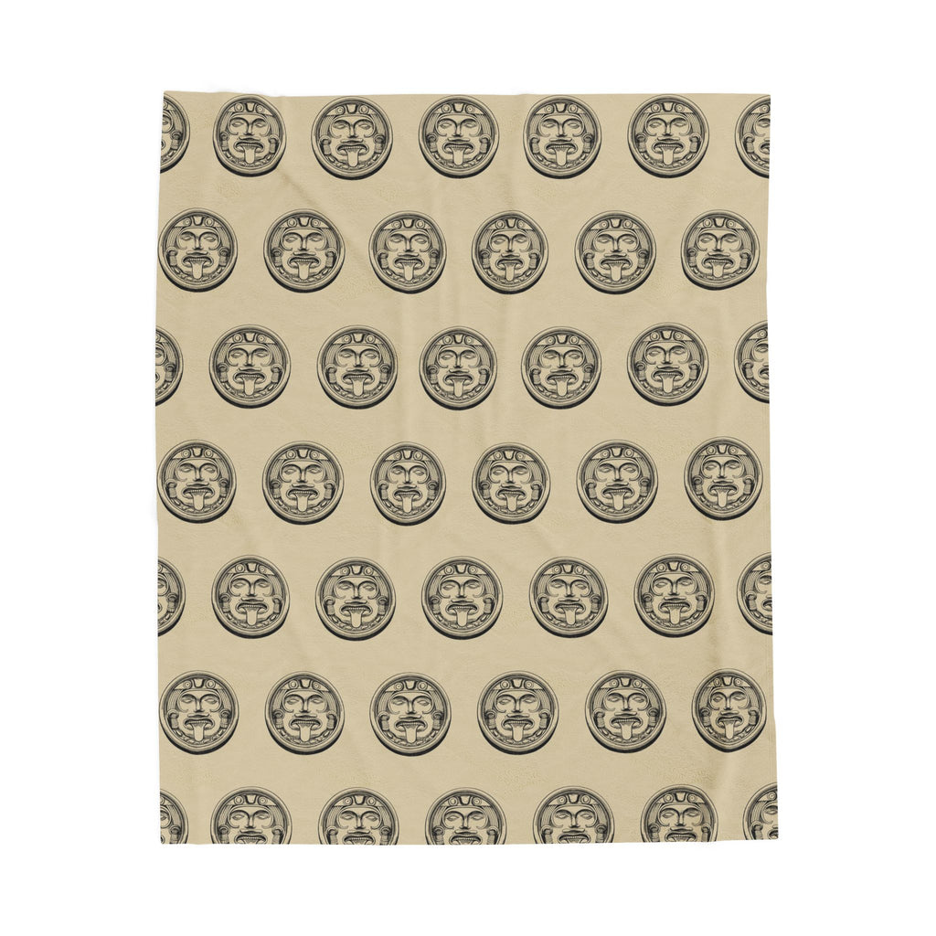 Sun Stone Pattern Velveteen Plush Blanket