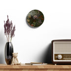 Moody Garden Bouquet Floral Wall Clock