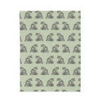 Angel and Clock Pattern Velveteen Plush Blanket
