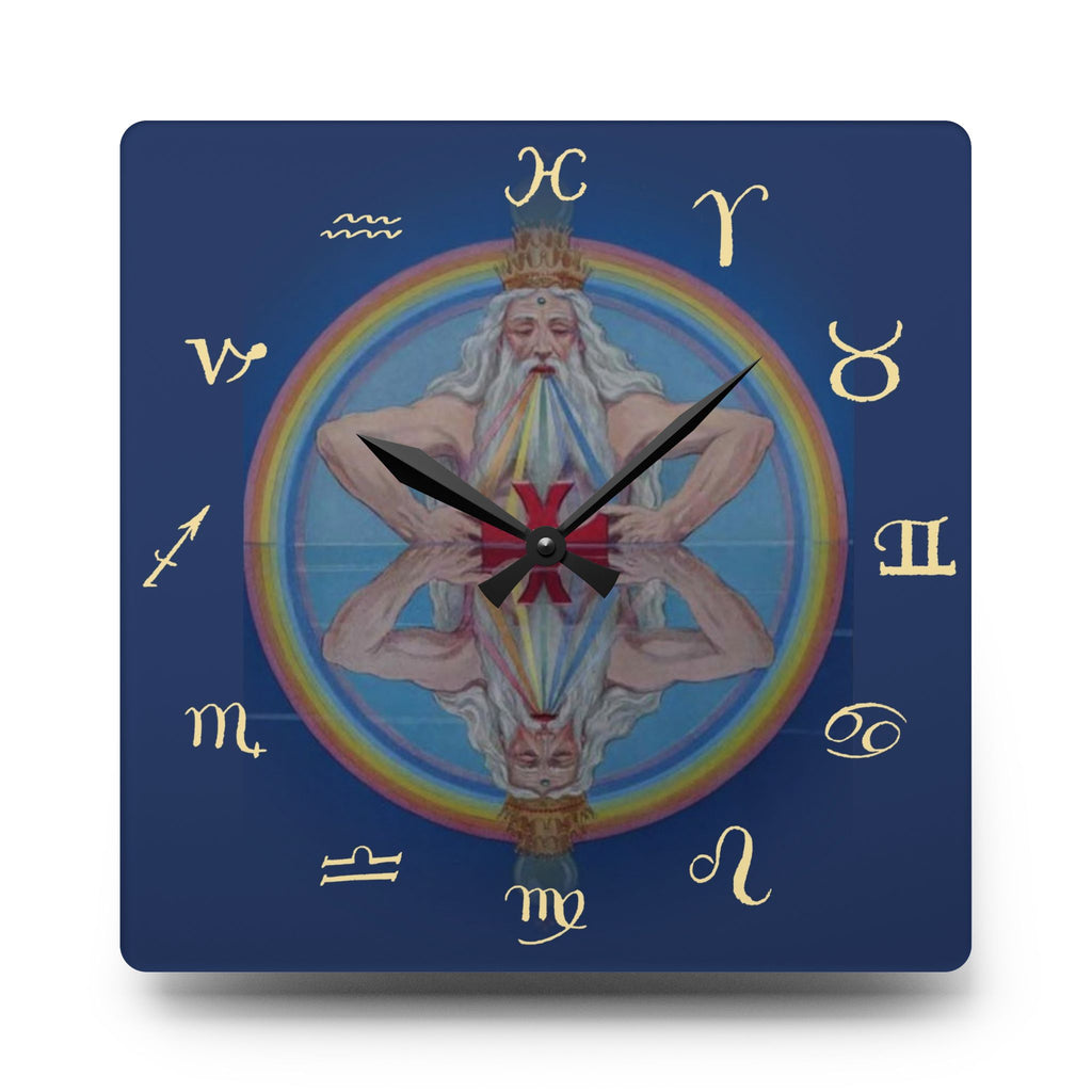 J. Augustus Knapp 'Microcosm and Macrocosm' Zodiac Wall Clock