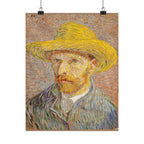 Vincent van Gogh 'Self-Portrait with a Straw Hat' Poster
