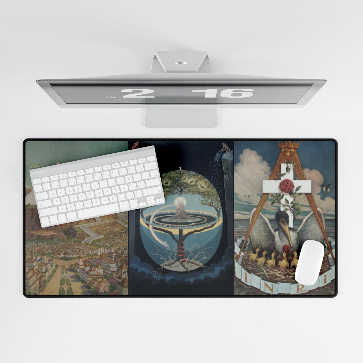 Atlantis, Yggdrasil and the Rose Croix Desk Mat: Knapp Triptych
