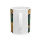 Ogata Kōrin 'Irises at Yatsuhashi' Mug