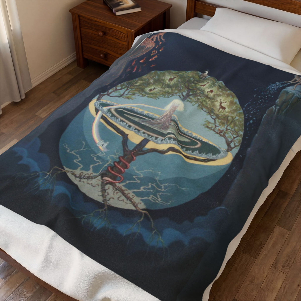 Yggdrasil Velveteen Plush Blanket