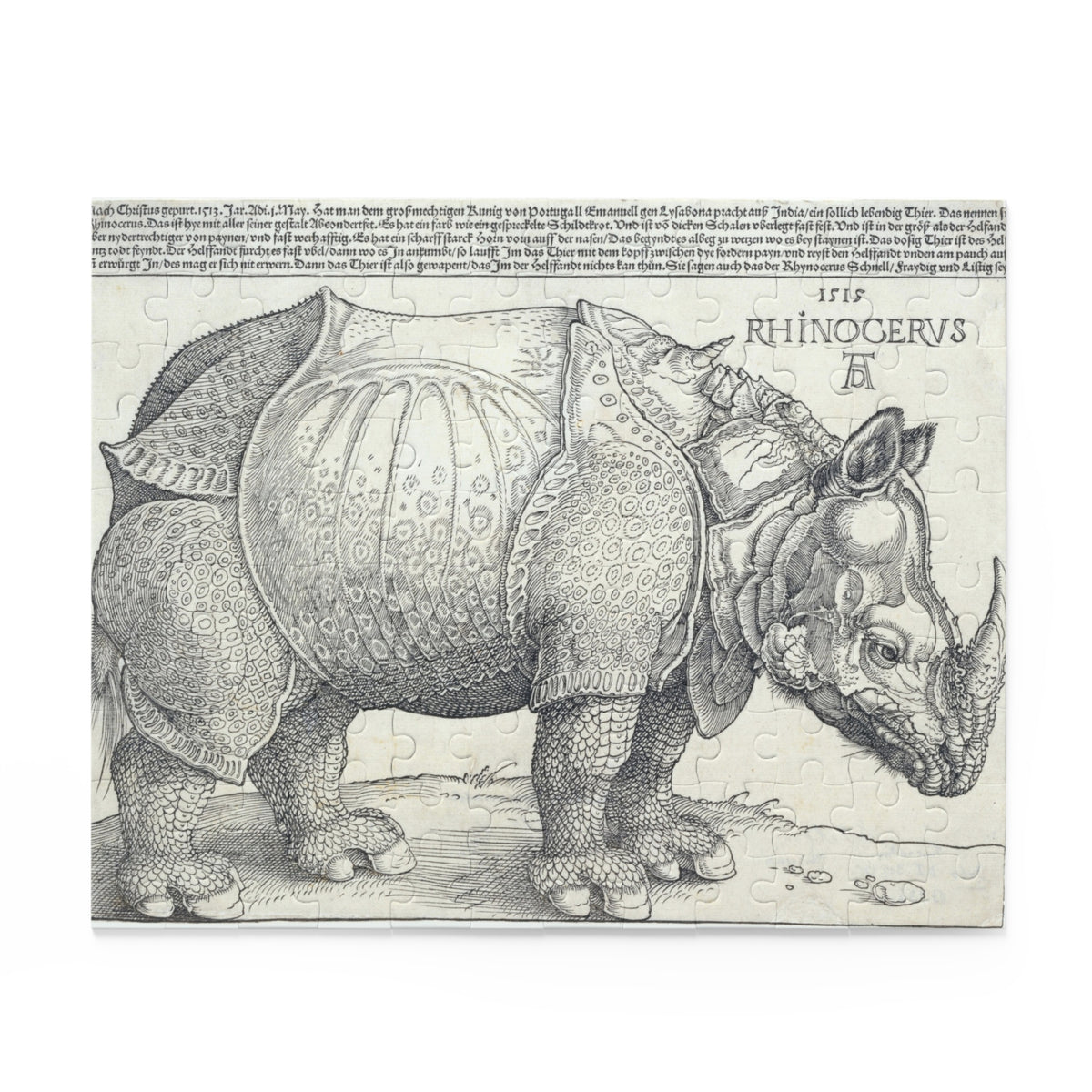 Albrecht Dürer 'The Rhinoceros' Jigsaw Puzzle