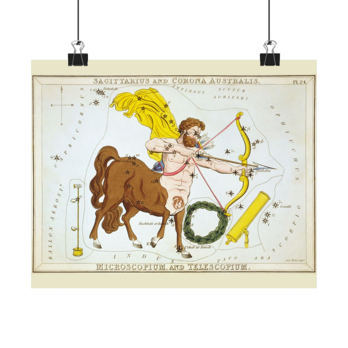 Sidney Hall 'Sagittarius' Poster
