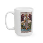 Temperance tarot card mug, Rider-Waite-Smith design, ceramic 11oz/15oz, view 4