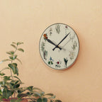 Birth Flower Botanical Wall Clock