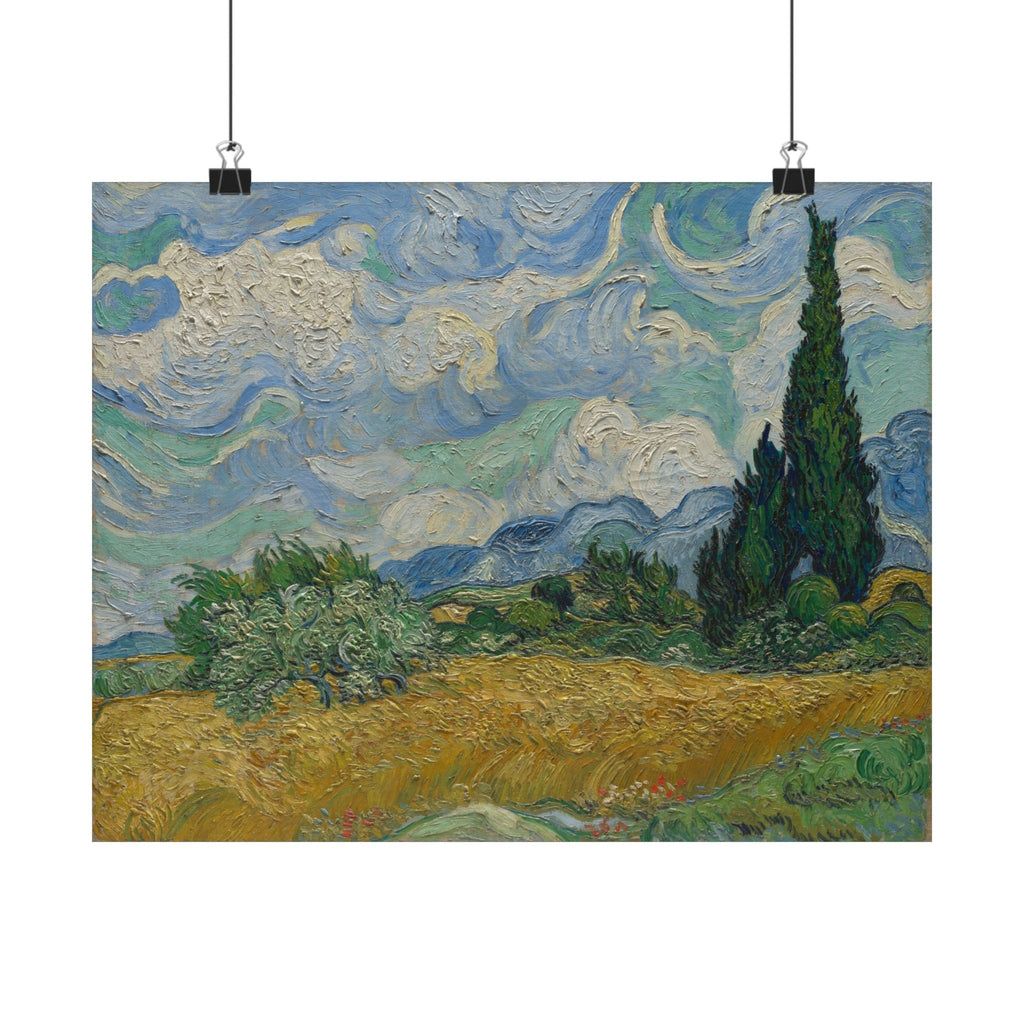 Vincent van Gogh 'Wheat Field with Cypresses' Poster