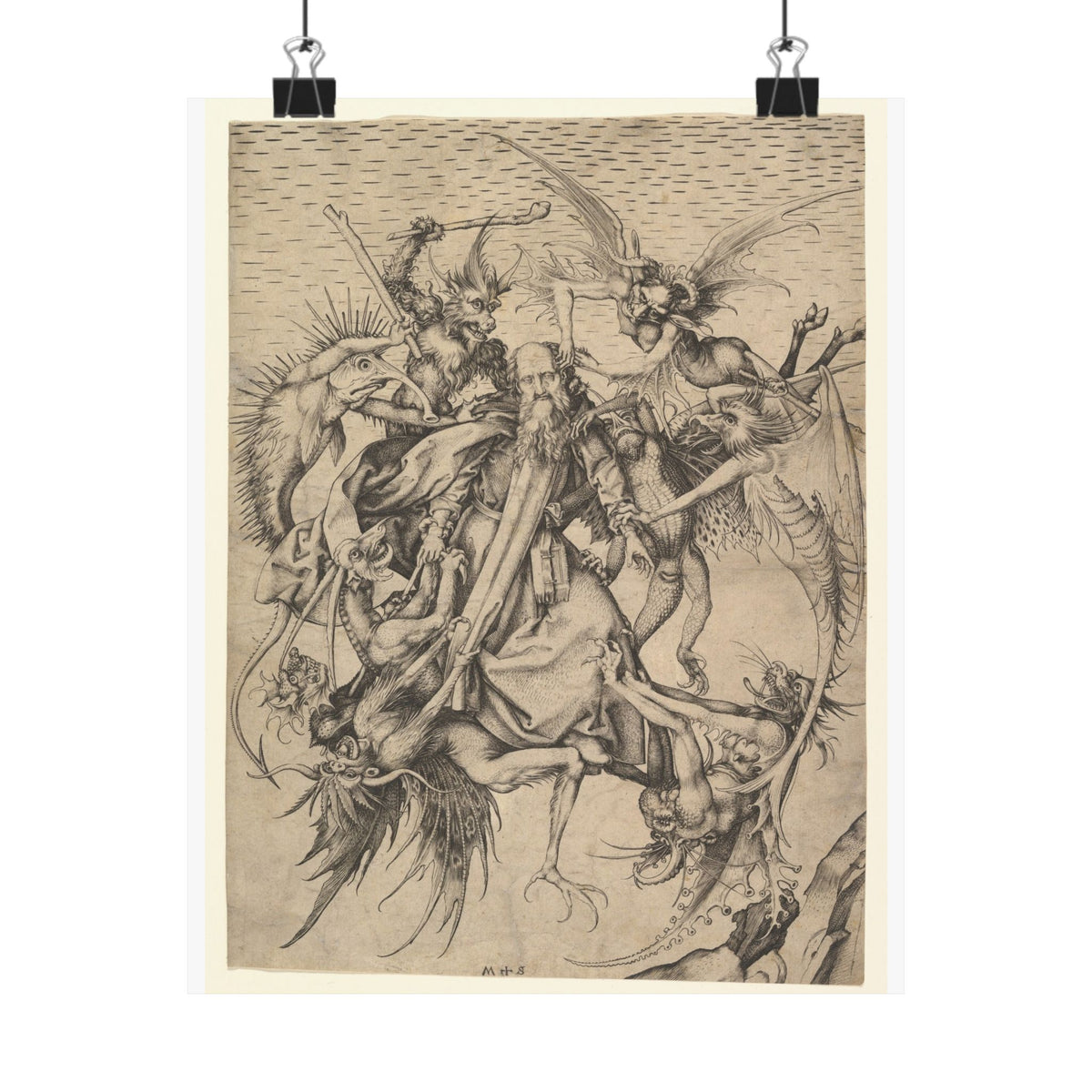 Martin Schongauer 'Saint Anthony Tormented by Demons' Poster