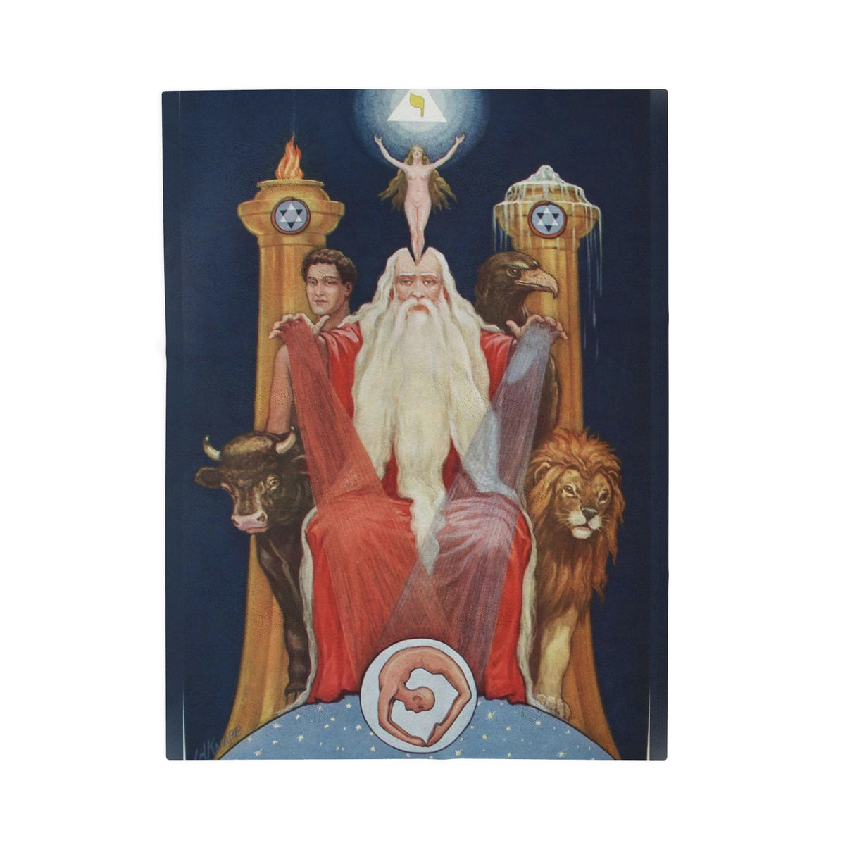 The Ancient of Ancients Velveteen Plush Blanket