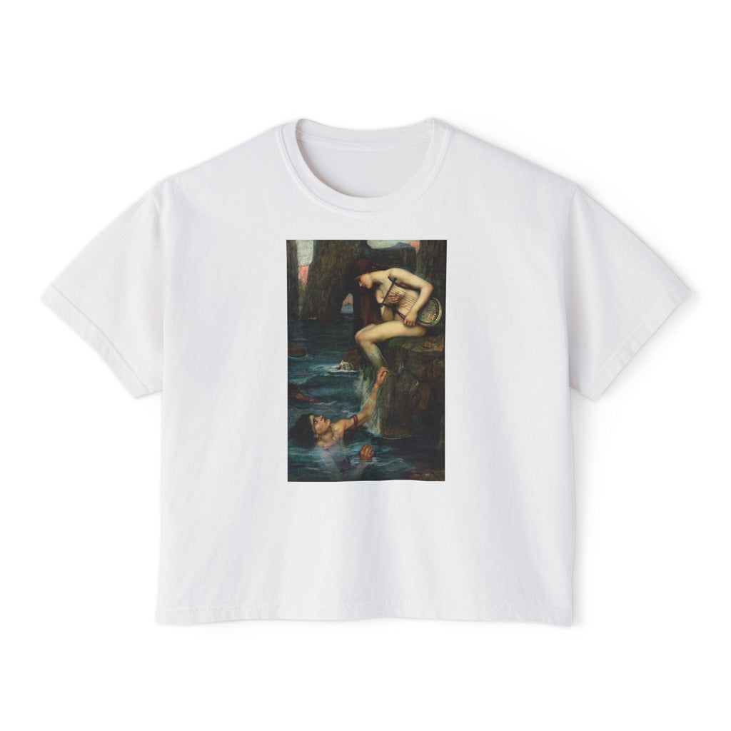 Shipwrecked Boxy Tee in White