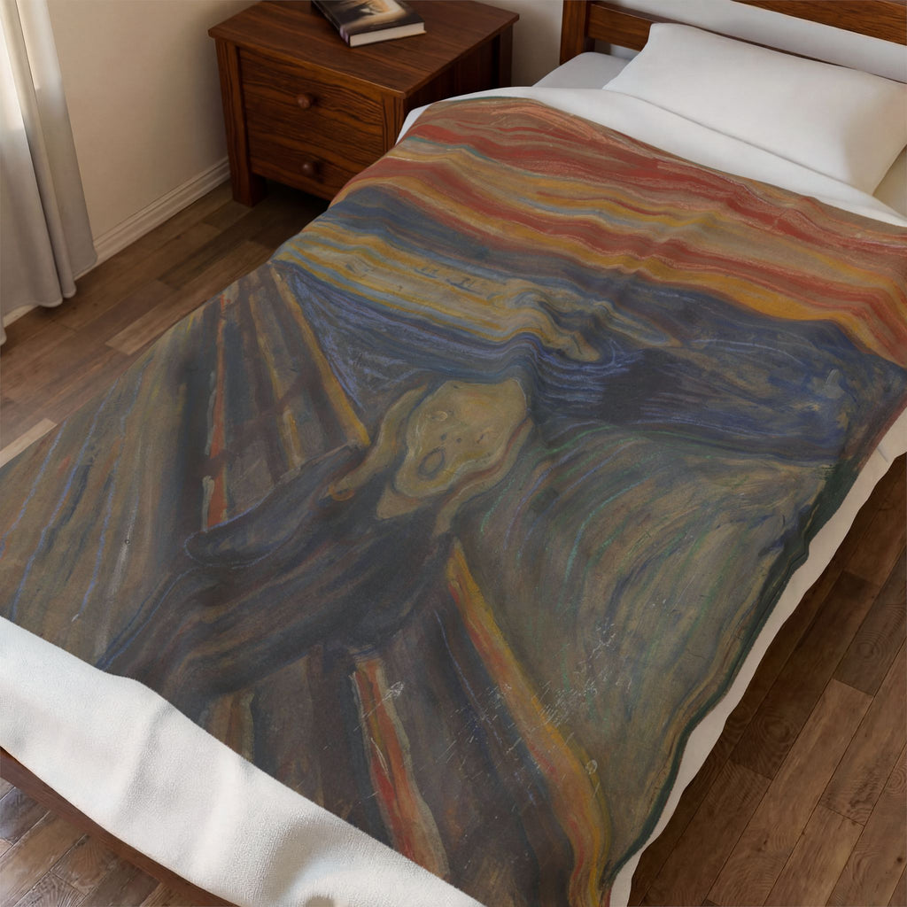 The Scream Velveteen Plush Blanket