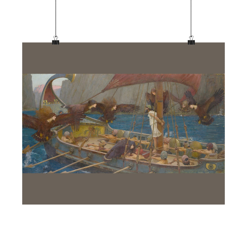 John William Waterhouse 'Ulysses and the Sirens' Poster