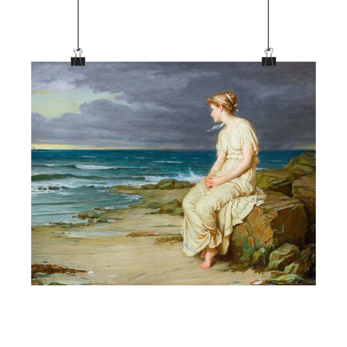 John William Waterhouse 'Miranda' (1875) Poster