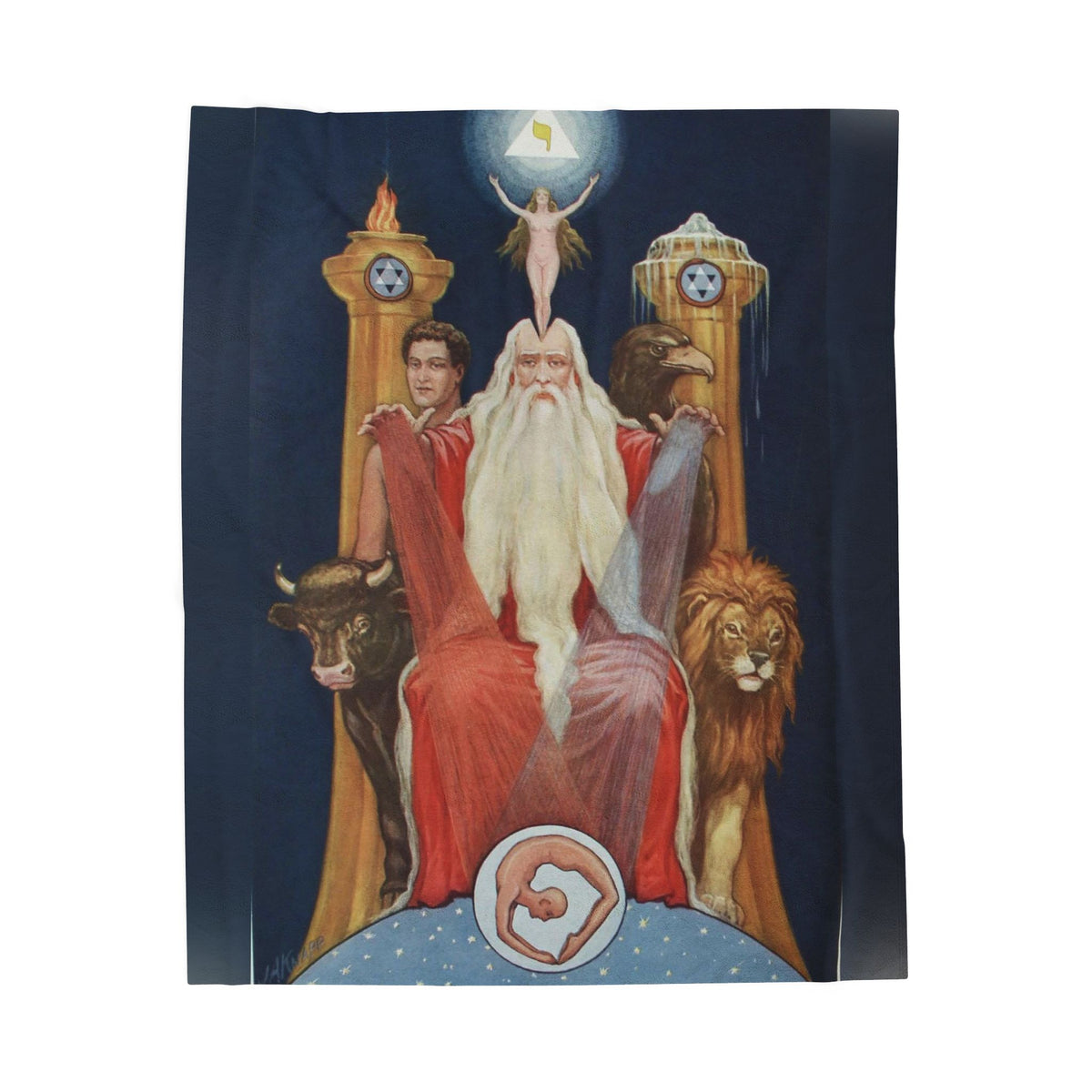 The Ancient of Ancients Velveteen Plush Blanket