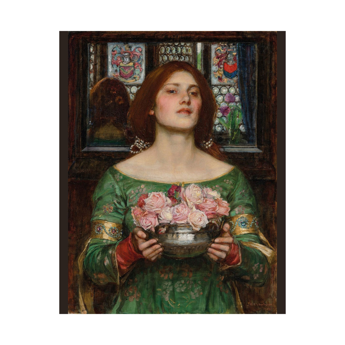 John William Waterhouse 'Gather Ye Rosebuds While Ye May' Poster