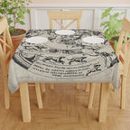 Antique Zodiac Etching Altar Cloth: Constellations as Figures and Beasts